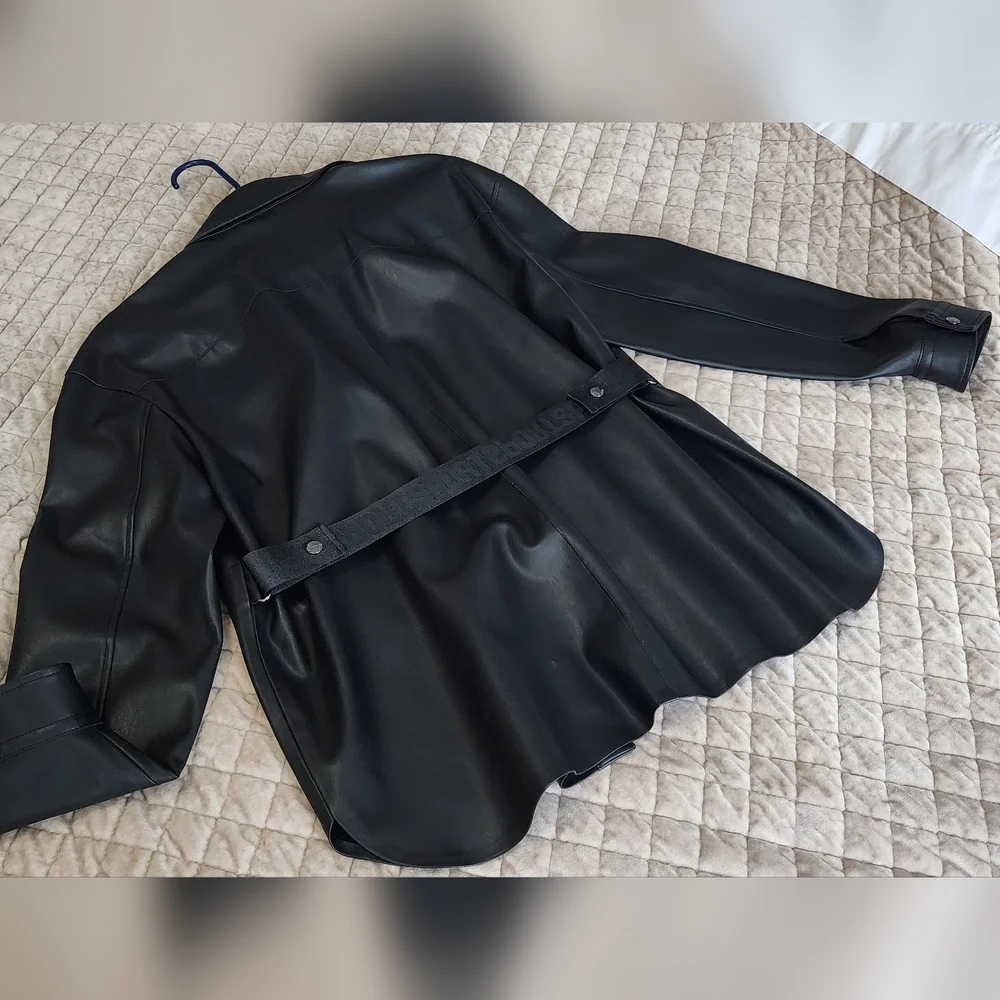 Marc Cain Black Leather Jacket - Picture 12 of 12